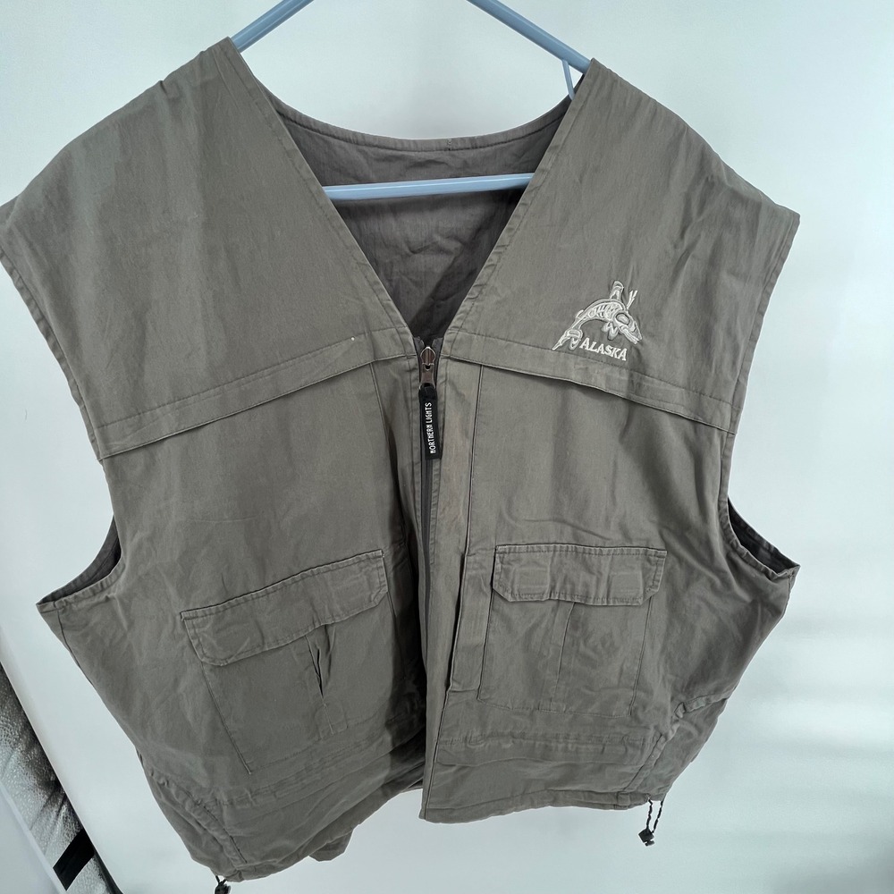 Northern Lights Alaska Fishing Vest Mens‎ XX Large Utility Pockets Outdoor Gear